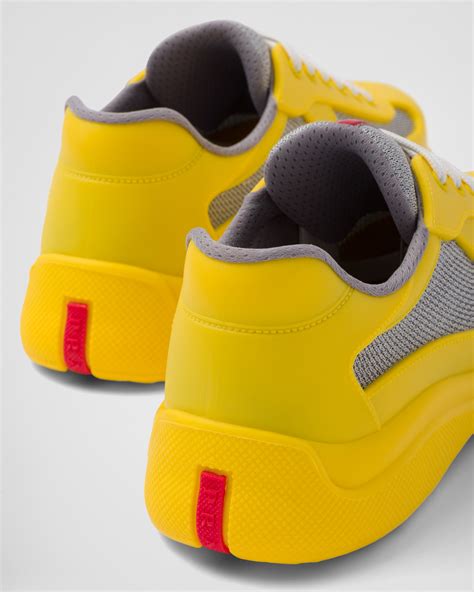 prada sneakers men yellow|Prada sneakers price.